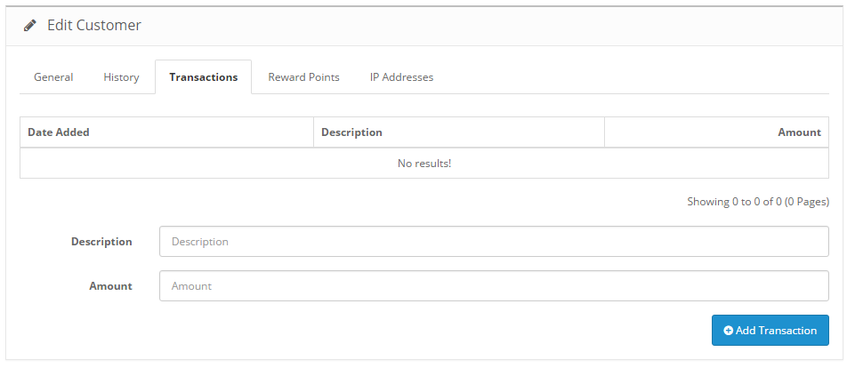 customers transactions